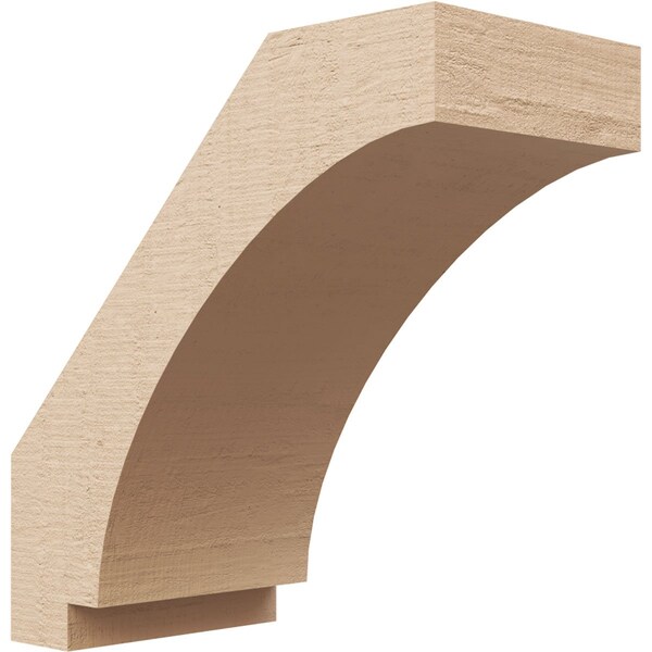 Ekena Millwork 3-inch W x 6-inch D x 6-inch H Imperial Rough Cedar Woodgrain TimberThane Knee Brace, Primed BRCUR03X06X06IMPRCPR - main